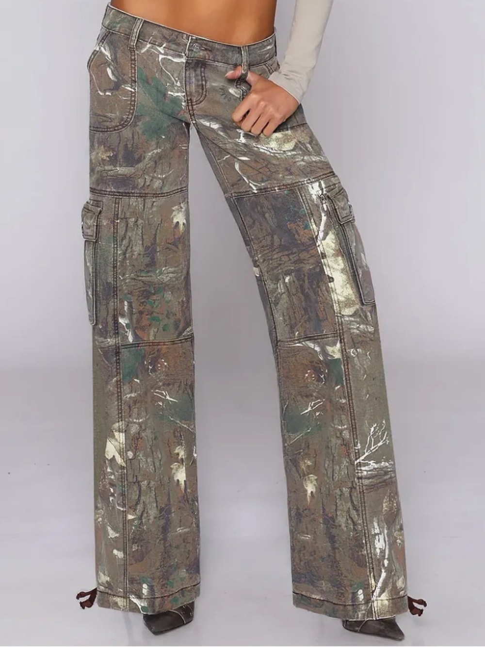 Revice Low Rise Camo Jeans